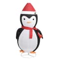 Pikkukuva 4 / 7: vidaXL Pingviini joulukoriste LED-valoilla ylellinen kangas 180 cm