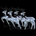 Pikkukuva 3 / 9: vidaXL Jouluporot 4 kpl valkoinen 80 LED-valoa