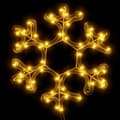 Pikkukuva 5 / 7: vidaXL Lumihiutale joulukoriste LED-valot 2 kpl lämmin valk. 27x27 cm