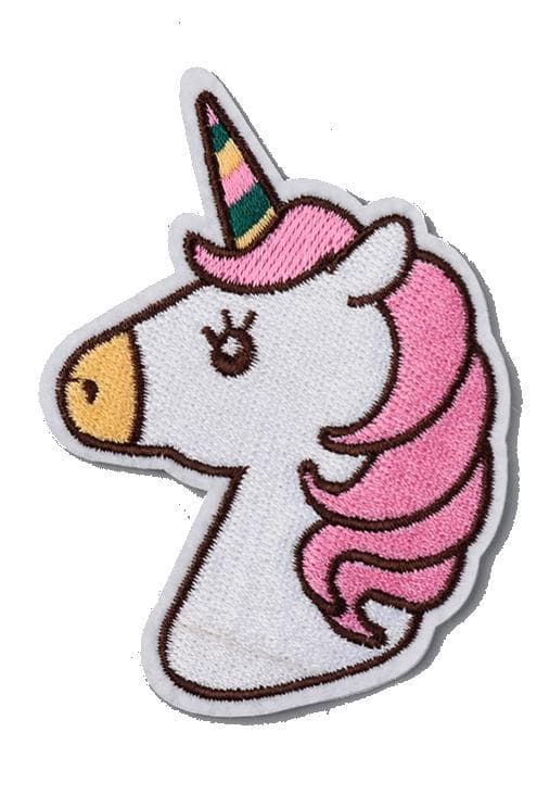 broderad tygmärken stryka på 2 unicorn