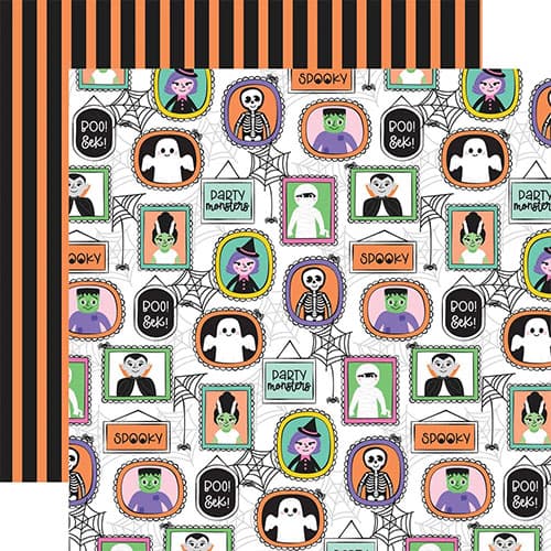 Paper Pad Echo Park - Monster Mash - 12x12 Tum - 12 ark