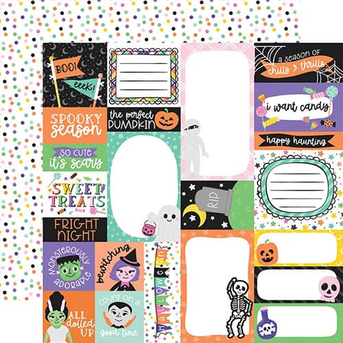Paper Pad Echo Park - Monster Mash - 12x12 Tum - 12 ark