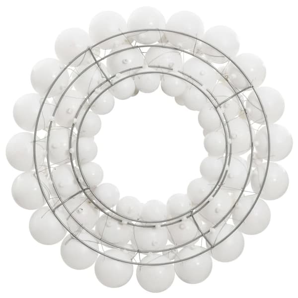 vidaXL julekrans 45 cm polystyren hvid