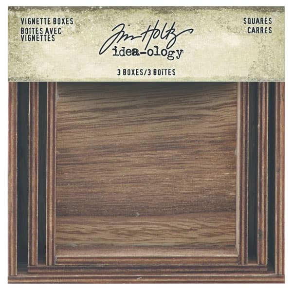 Vignette Boxes Squares - Tim Holtz Halloween - 3 st