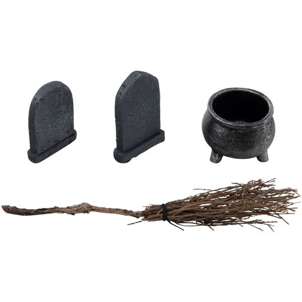 Miniatyr Halloween - Tim Holtz Graveyard - 4 delar