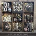 Miniatyrbild 7 av 7: Miniatyr Halloween - Tim Holtz Graveyard - 4 delar