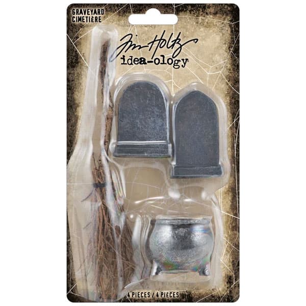Miniatyr Halloween - Tim Holtz Graveyard - 4 delar