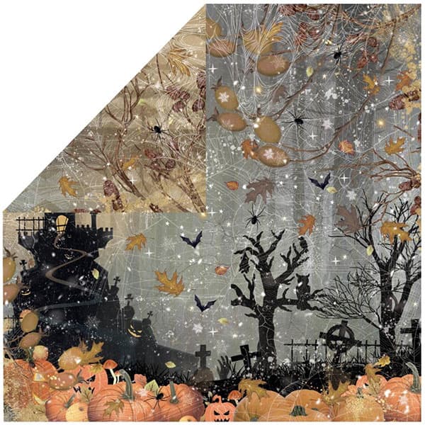 Paper Pad 12x12 - Crafters Companion - All Hallows Eve - 24 ark