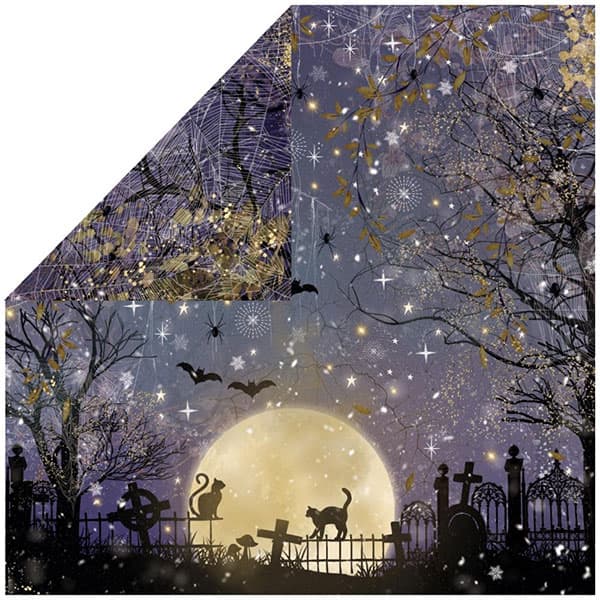 Paper Pad 12x12 - Crafters Companion - All Hallows Eve - 24 ark