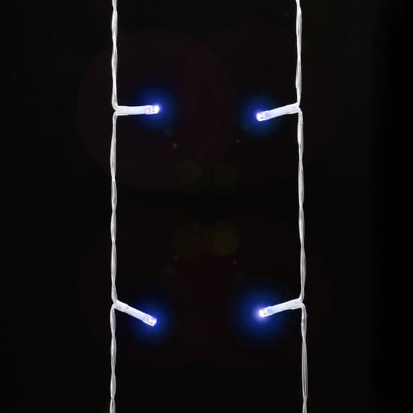vidaXL Joulukuusen valot 320 LED-valoa sininen 375 cm