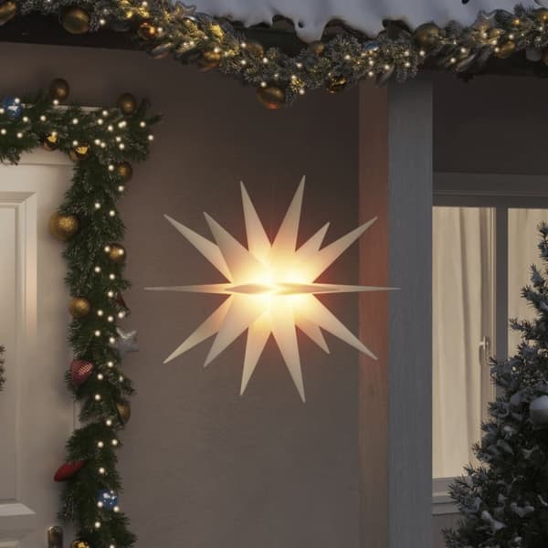 vidaXL Julelys med LED sammenleggbar hvit 100 cm