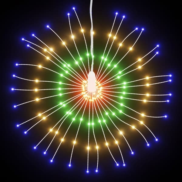 vidaXL Julestjernelys 140 LED flerfarget 17 cm