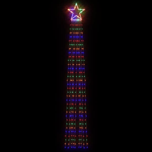 vidaXL Joulukuusen LED-valot 320 LED-valoa värikäs 375 cm