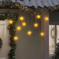 Pikkukuva 1 / 11: vidaXL Joulun tähtivalo 10 LED-valoa keltainen 10 cm