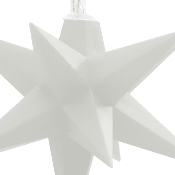 vidaXL Julelys med 10 LED hvit 10 cm