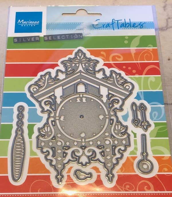 dies metall scrapbooking klocka vintage