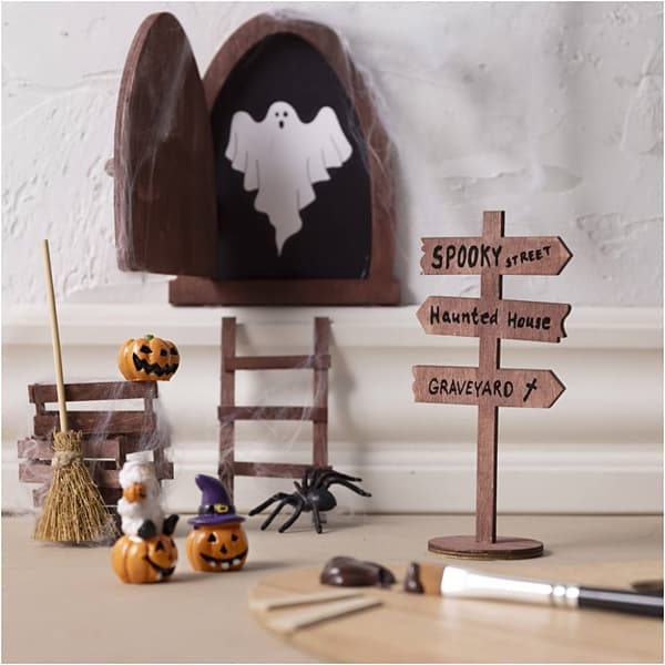 DIY Kit - Halloweendörr - Pyssel Set Till Halloween