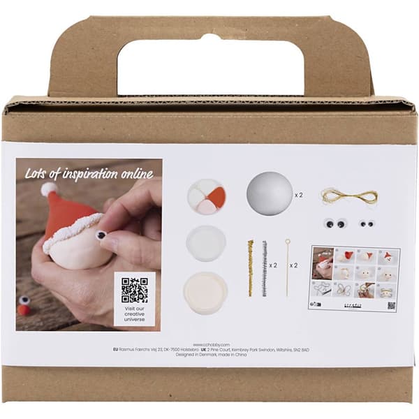 Mini DIY Kit - Julgranskulor Ängel och Tomte