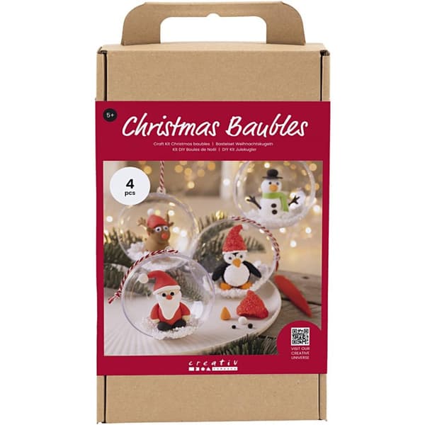 DIY Kit Julgranskulor - Silk Clay och Foam Clay Figurer