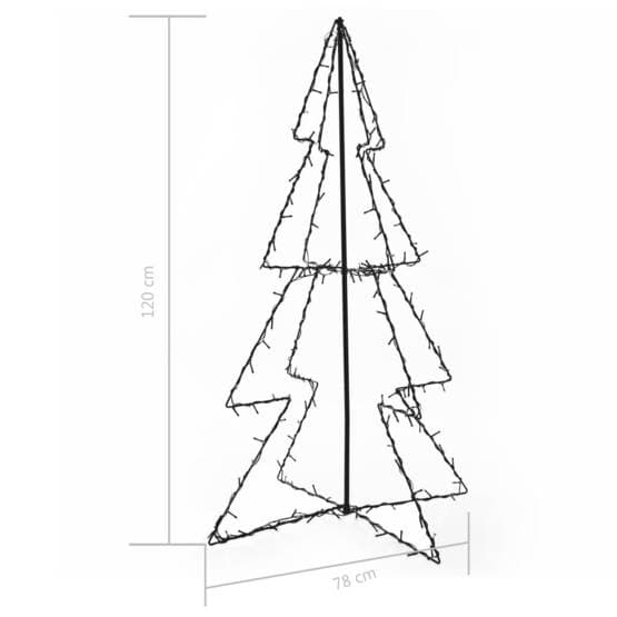 Ljuskon Julgran 160 Led Ute/Inne 78X120 Cm