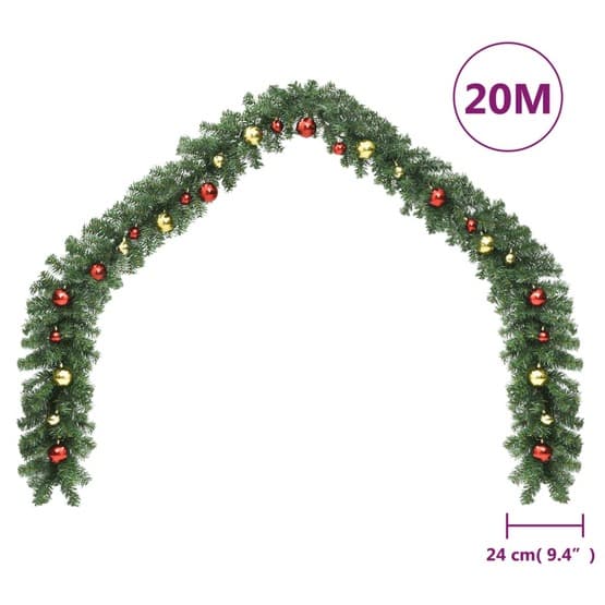 Julgirlang Med Julgranskulor 20 M