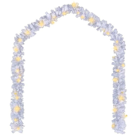 Julgirlang Med Led-Lampor 5 M Vit