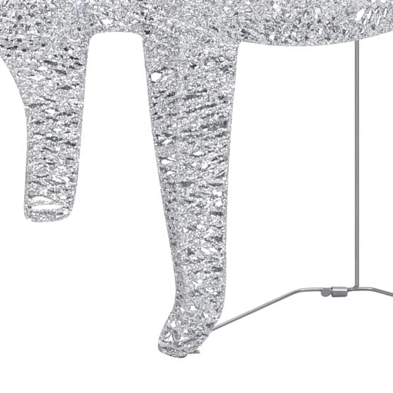 Renar & Släde Juldekoration 60 Led Utomhus Silver