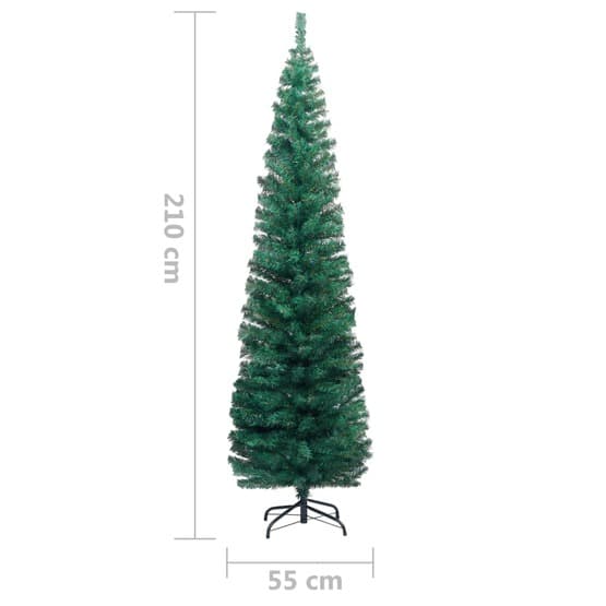Smal Plastgran Med Fot Grön 210 Cm Pvc