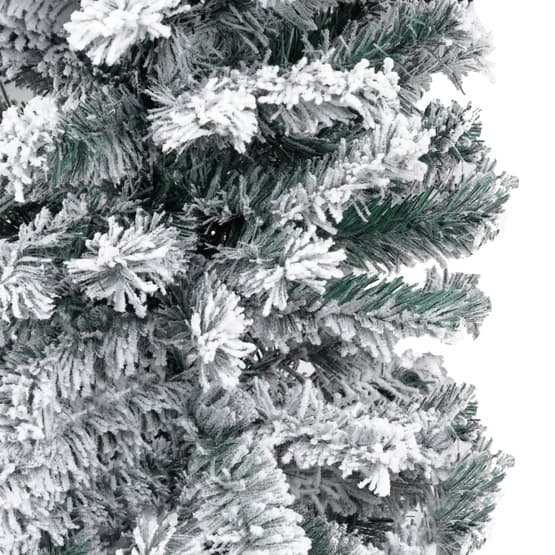 Smal Plastgran Med Snö Grön 240 Cm Pvc