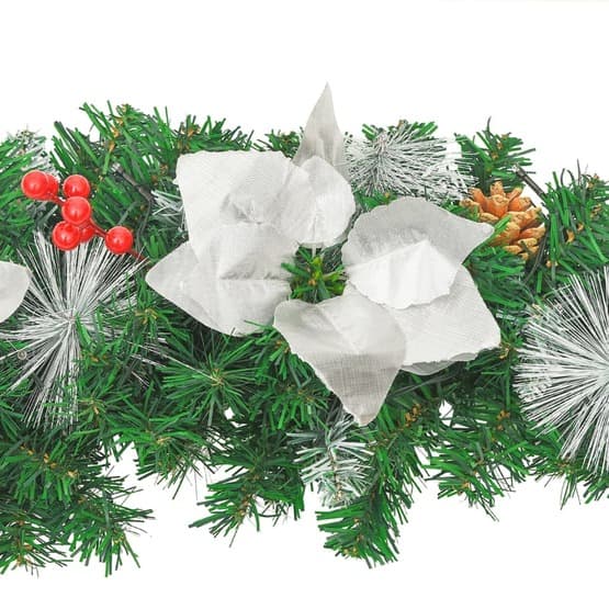 Julgirlang Grön Med Led-Lampor 2,7 M Pvc