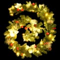 Miniatyrbild 7 av 7: Julgirlang Grön Med Led-Lampor 2,7 M Pvc