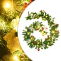 Miniatyrbild 1 av 7: Julgirlang Grön Med Led-Lampor 2,7 M Pvc