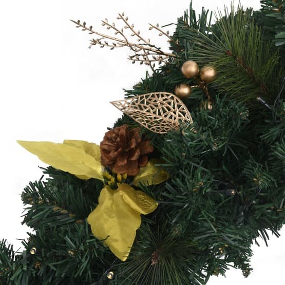 Julbåge Med Led 90 Cm Pvc Grön