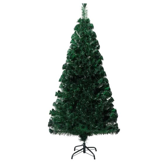 Plastgran Med Fot Grön 120 Cm Fiberoptik