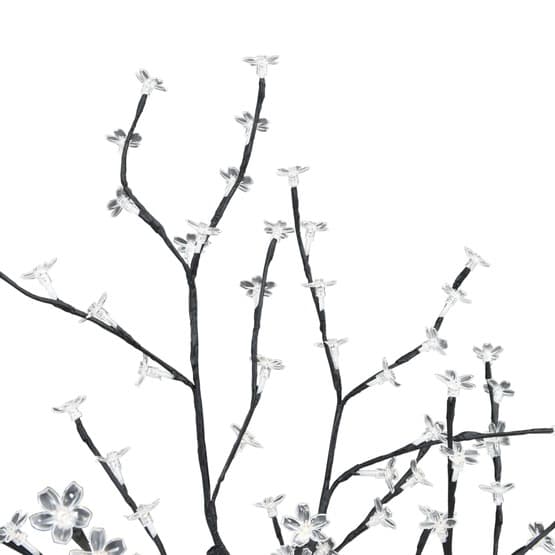 Plastgran 128 Leds Körsbärsblommor Varmvitt Ljus 120 Cm