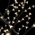 Miniatyrbild 5 av 7: Plastgran 128 Leds Körsbärsblommor Varmvitt Ljus 120 Cm