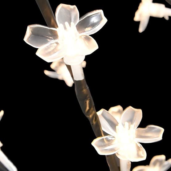 Plastgran 128 Leds Körsbärsblommor Varmvitt Ljus 120 Cm