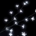 Miniatyrbild 6 av 8: Plastgran 220 Led Körsbärsblommor Kallvitt Ljus 220 Cm