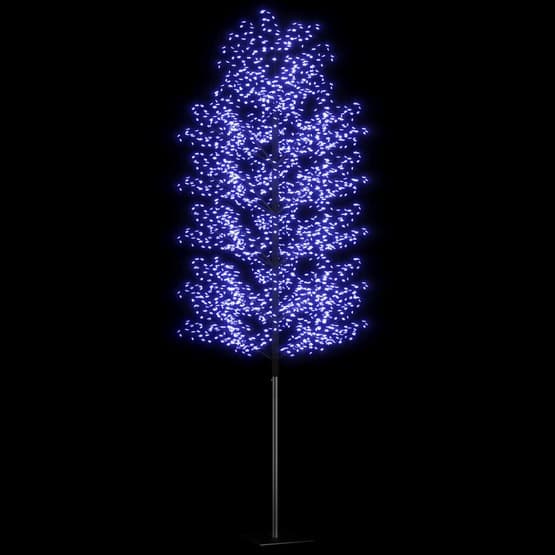 Plastgran 2000 Led Körsbärsblommor Blåvitt Ljus 500 Cm