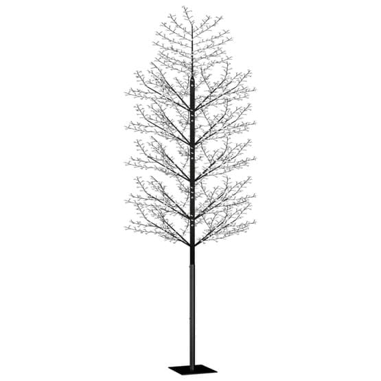 Plastgran 2000 Led Körsbärsblommor Blåvitt Ljus 500 Cm