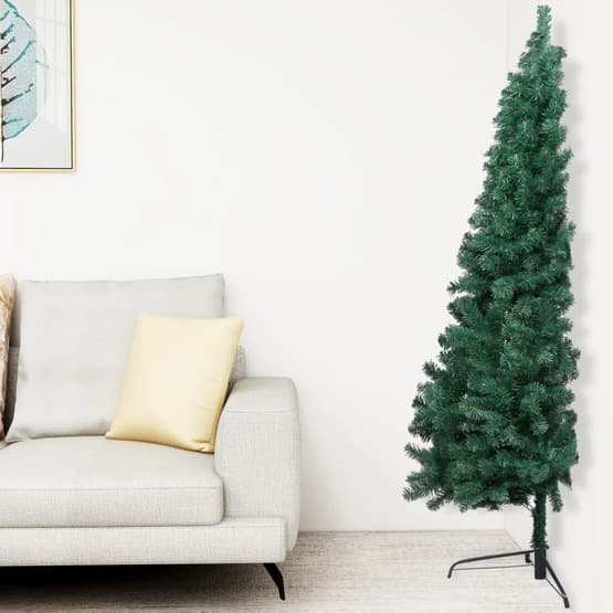 Halv Plastgran Med Fot Grön 120 Cm Pvc
