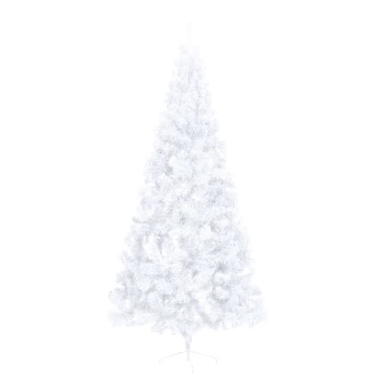 Halv Plastgran Med Fot Vit 210 Cm Pvc