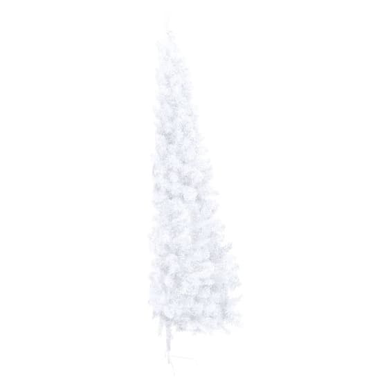 Halv Plastgran Med Fot Vit 210 Cm Pvc