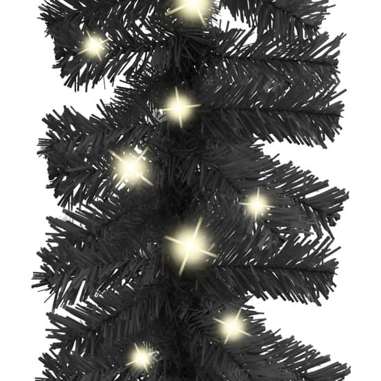 Julgirlang Med Led-Lampor 10 M Svart