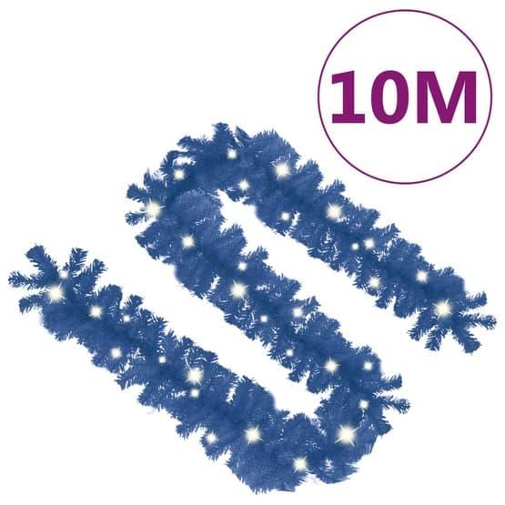 Julgirlang Med Led-Lampor 10 M Blå