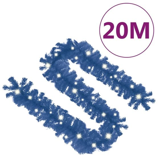 Julgirlang Med Led-Lampor 20 M Blå