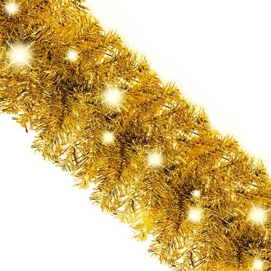 Julgirlang Med Led-Lampor 5 M Guld