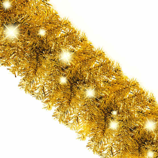 Julgirlang Med Led-Lampor 10 M Guld