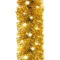 Miniatyrbild 6 av 7: Julgirlang Med Led-Lampor 10 M Guld