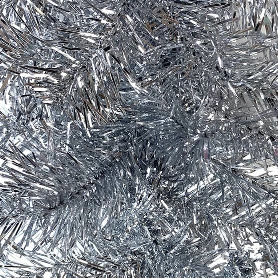 Julgirlang Med Led-Lampor 10 M Silver